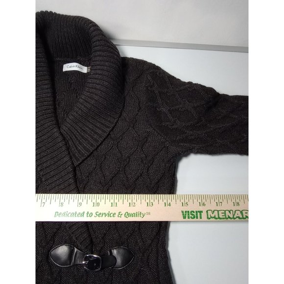 Calvin Klein Size Small Gray Turtleneck Long sleeve Sweater Dress - Picture 5 of 8